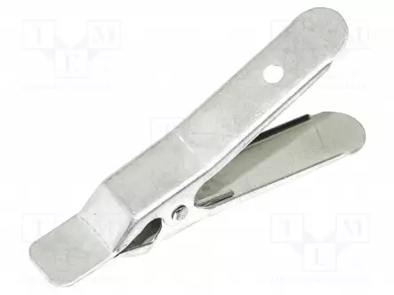 KLIPSI - LEUKOJEN VÄLI: 13MM - 10A - RUOSTUMATON TERÄS - L: 58,4MM - Testausklipsit - BU-118 - 1