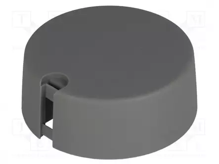 NUPPI - ILMAISINTEN KANSSA - MUOVI - ØAKSELIN: 4MM - Ø40X16MM - HARMAA - Potentiometrien nupit - A1040048 - 1