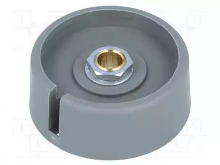 NUPPI - ILMAISINTEN KANSSA - POLYAMIDI - ØAKSELIN: 6MM - Ø40X16MM - Potentiometrien nupit - A3040068 - 1