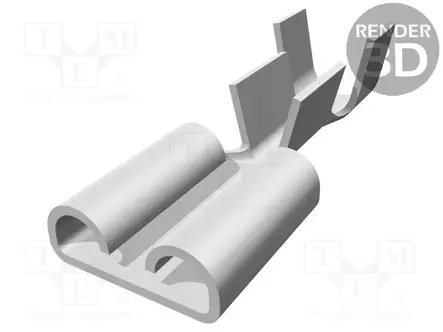 PURISTUSLIITIN - LITTEÄ - 6,3MM - 0,8MM - NAARAS - 1÷2,5MM2 - PURISTETTAVA - Eristämättömät liittimet - 1-160304-8 - 1