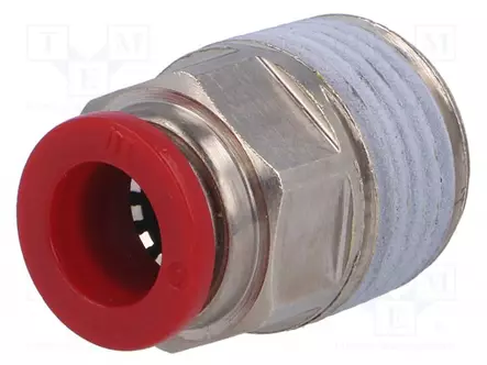PUSERRUSLIITIN - SUORA - PBT - RUUVIKIERRE: BSP 1/2" - Liittimet ja johdot pneumatiikkaan - C01251048 - 1