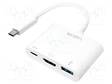 ADAPTERI - USB 3.0 - 140MM - VALKOINEN - STANDARDI: POWER DELIVERY - USB kaapelit ja adapterit - UA0258 - 1