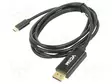 ADAPTERI - USB 3.1 - DISPLAYPORT-PISTOKE,USB C PISTOKE - KULLATTU - USB kaapelit ja adapterit - CU422C-1.8 - 1