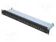 LIITIN: RJ45 - PATCH PANEL - CAT: 6 - RACK - MUSTA - PORTTIEN LUKU: 24 - RJ liittimet - LOG-NP0048 - 1