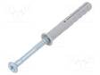 PLASTIC ANCHOR - WITH SCREW - 6X40 - ZINC-PLATED STEEL - N - 100PCS. - Ruuvit - muut - FISCHER-48788 - 1