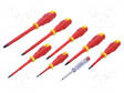 SCREWDRIVER: INSULATED-SET - INSULATED - PHILLIPS,SLOT - 1KVAC - Ruuvimeisselit ja sarjat - GT-1808 - 1