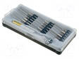 SCREWDRIVER: PRECISION-SET - HANDLE MATERIAL: METAL - BAG - 19PCS. - Ruuvimeisselit ja sarjat - D-MBS18 - 1
