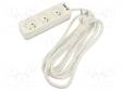VERKKOJATKOKAAPELI - 3X1,5MM2 - 3M - PVC - VALKOINEN - 16A - Jatkojohdot ja -haaroittimet - KERG-M02388 - 1