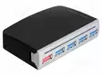USB HUB - DC,USB A-PISTORASIA X5,USB B-PISTORASIA - USB 3.0 - Tietokonetarvikkeet - muut - DELOCK-61898 - 2