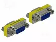 ADAPTERI - D-SUB 9PIN RASIA,MOLEMMIN PUOLIN - 1: 1-YHTEYS - Tietokonekaapelit ja -adapterit - DELOCK-65008 - 1