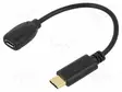 KAAPELI - USB 2.0 - USB B MICRO NAARASLIITIN,USB C PISTOKE - 0,15M - USB kaapelit ja adapterit - DELOCK-65578 - 1