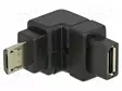 ADAPTERI - USB 2.0 - KULLATTU - LIITTIMEN VÄRI: MUSTA - USB kaapelit ja adapterit - DELOCK-65668 - 1