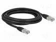 PATCH KAAPELI - S/FTP - CAT: 6A - RJ45-PISTOKE,MOLEMMIN PUOLIN - 3M - PE - RJ45 Ethernet kaapelit - DELOCK-80128 - 1