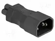 IEC C14 UROS-IEC C5 NAARAS-SUORA - 2,5A - 250V - Tietokone- ja laitejohdot - DELOCK-80468 - 2