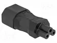 IEC C14 UROS-IEC C5 NAARAS-SUORA - 2,5A - 250V - Tietokone- ja laitejohdot - DELOCK-80468 - 1