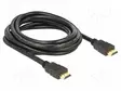 KAAPELI - HDMI-PISTOKE,MOLEMMIN PUOLIN - PIT: 3M - MUSTA - 28AWG - HDMI, DVI, DisplayPort johdot - DELOCK-84408 - 1
