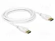 KAAPELI - DISPLAYPORT-PISTOKE,MOLEMMIN PUOLIN - DISPLAYPORT 1.2 - HDMI, DVI, DisplayPort johdot - DELOCK-84878 - 1