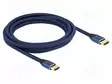 KAAPELI - HDMI-PISTOKE,MOLEMMIN PUOLIN - TEKSTIILI - PIT: 3M - 29AWG - HDMI, DVI, DisplayPort johdot - DELOCK-85448 - 1