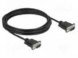 KAAPELI - D-SUB 9PIN PISTOKE,MOLEMMIN PUOLIN - PVC - PIT: 4M - MUSTA - Tietokonekaapelit ja -adapterit - DELOCK-86618 - 1