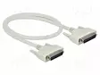 KAAPELI - D-SUB 25PIN PISTOKE,MOLEMMIN PUOLIN - PIT: 0,5M - BEIGE - Tietokonekaapelit ja -adapterit - DELOCK-86908 - 1