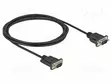KAAPELI - D-SUB 9PIN PISTOKE,MOLEMMIN PUOLIN - PVC - PIT: 2M - MUSTA - Tietokonekaapelit ja -adapterit - DELOCK-88218 - 1