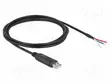 KAAPELI - USB 2.0 - JOHDOT,USB A PISTOKE - KULLATTU - 2M - MUSTA - CU - USB kaapelit ja adapterit - DELOCK-90428 - 1