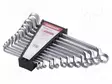 WRENCH: RING-SET - DOUBLE-SIDED,BENT - CHROM-VANADIUM STEEL - Hylsyavainsarjat - GEDORE-3300928 - 1