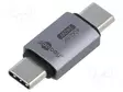 ADAPTERI - USB 4.0 - USB C PISTOKE,MOLEMMIN PUOLIN - KULLATTU - 8K - USB kaapelit ja adapterit - GOOBAY-74448 - 1