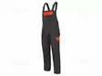 DUNGAREES - SIZE: 48,S - GRAPHITE-ORANGE - 190G/M2 - BIB PANTS - Työ- ja suojavaatteet - LAHTI-L4060348 - 1