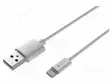 KAAPELI - USB 2.0 - APPLE LIGHTNING-PISTOKE,USB A PISTOKE - 1M - USB kaapelit ja adapterit - NKA-2148 - 1
