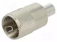 LIITIN: UHF (SO-239) - PISTOKE - UROS - SUORA - JOHTOON - 50OHM - RG58 - UHF ja Mini-UHF liittimet - R-813-RG58 - 1