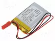 AKKU: LI-PO - 3,7V - 800MAH - JOHDOT,JST SYP-02T-1 LIITOS - 1KPL - Akut - AKY-LP503448 - 1