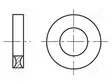ALUSLEVY - PYÖREÄ - M2 - D=5,3MM - H=1,5MM - POLYAMIDI - BN 1078 - Aluslevyt ja prikat - B2BN1078 - 1