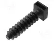 ASENNUSTULPAT - POLYAMIDI - UL94V-2 - MUSTA - H: 37MM - H1: 6,3MM - W: 10MM - Nippusideankkurit - CH-8 - 1