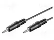 KAAPELI - JACK 3,5MM 2PIN PISTOKE,MOLEMMIN PUOLIN - 1,5M - Muut audio-videokaapelit - CABLE-408 - 1