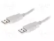 KAAPELI - USB 2.0 - USB A PISTOKE,MOLEMMIN PUOLIN - 1,8M - HARMAA - CU - USB kaapelit ja adapterit - CAB-USBAA1.8 - 1