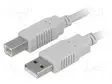KAAPELI - USB 2.0 - USB A PISTOKE,USB B PISTOKE - 1,8M - HARMAA - CU - USB kaapelit ja adapterit - CAB-USBAB1.8 - 1