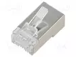 LIITIN: RJ45 - PISTOKE - PIN: 8 - CAT: 6 - SUOJATTU,LÄPIVIENTILIITIN - RJ liittimet - 54548 - 1