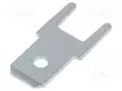 PURISTUSLIITIN - LITTEÄ - 4,8MM - 0,5MM - THT - PRONSSI - TINATTU - KOK.PIT: 12,6MM - Juotoskorvat ja kaapeliliittimet - PCB - 382505.28 - 1