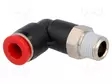 PUSERRUSLIITIN - KULMA- PBT - RUUVIKIERRE: BSP 1/8" - Liittimet ja johdot pneumatiikkaan - C01470618 - 1