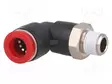 PUSERRUSLIITIN - KULMA- PBT - RUUVIKIERRE: BSP 1/8" - Liittimet ja johdot pneumatiikkaan - C01470818 - 1
