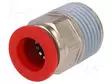 PUSERRUSLIITIN - SUORA - PBT - RUUVIKIERRE: BSP 1/2" - Liittimet ja johdot pneumatiikkaan - C01251248 - 1