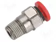 PUSERRUSLIITIN - SUORA - PBT - RUUVIKIERRE: BSP 1/4" - Liittimet ja johdot pneumatiikkaan - C01251028 - 1