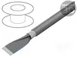 PYÖREÄ NAUHAKAAPELI - 1,27MM - CU - SUOJAAMATON - PVC - HARMAA - Yksiväriset nauhakaapelit - 09180647008 - 1