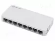 SWITCH ETHERNET - DC PISTORASIA,RJ45-PISTORASIA X8 - VALKOINEN - Tietokonetarvikkeet - muut - QOLTEC-52248 - 1