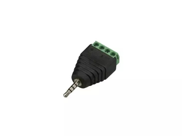 2.5 mm STEREO PLUG TO 4P SCREW TERMINAL (5 pcs) - Plugit ja jakit - CD028 - 1