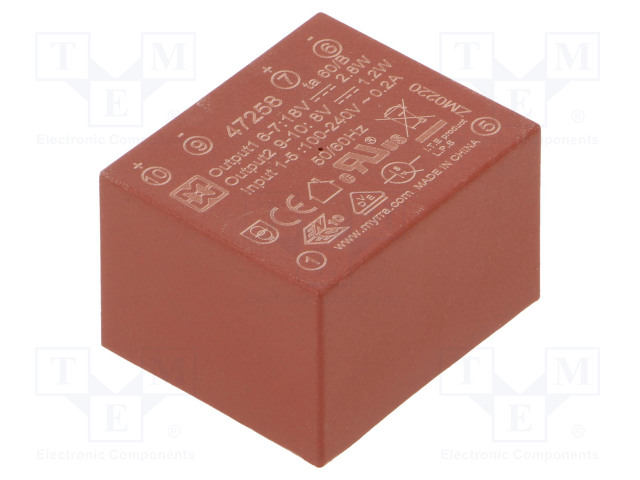 AC/DC MUUNNIN - 4W - TULOJÄNNITE 85÷265VAC,120÷370VDC - LÄHTÖJÄNNITE 18VDC - 72% - AC/DC muuntimet - MYRRA-47258 - 1
