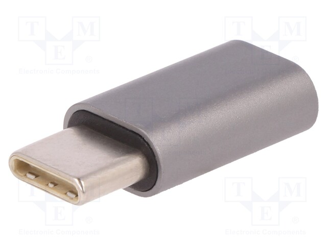 ADAPTERI - USB 2.0 - USB B MICRO NAARASLIITIN,USB C PISTOKE - USB kaapelit ja adapterit - QOLTEC-50478 - 1