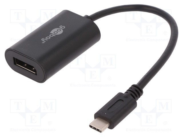 ADAPTERI - USB 3.0 - DISPLAYPORT-PISTORASIA,USB C PISTOKE - 0,2M - USB kaapelit ja adapterit - MHL.08 - 1
