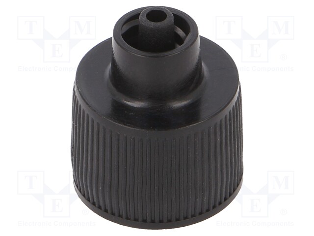 ANNOSTELUPULLON KORKKI - MUSTA - KIINNITYS: LUER LOCK - Jakelulaitteet ja lisätarvikkeet - FIS-EALLC18 - 1